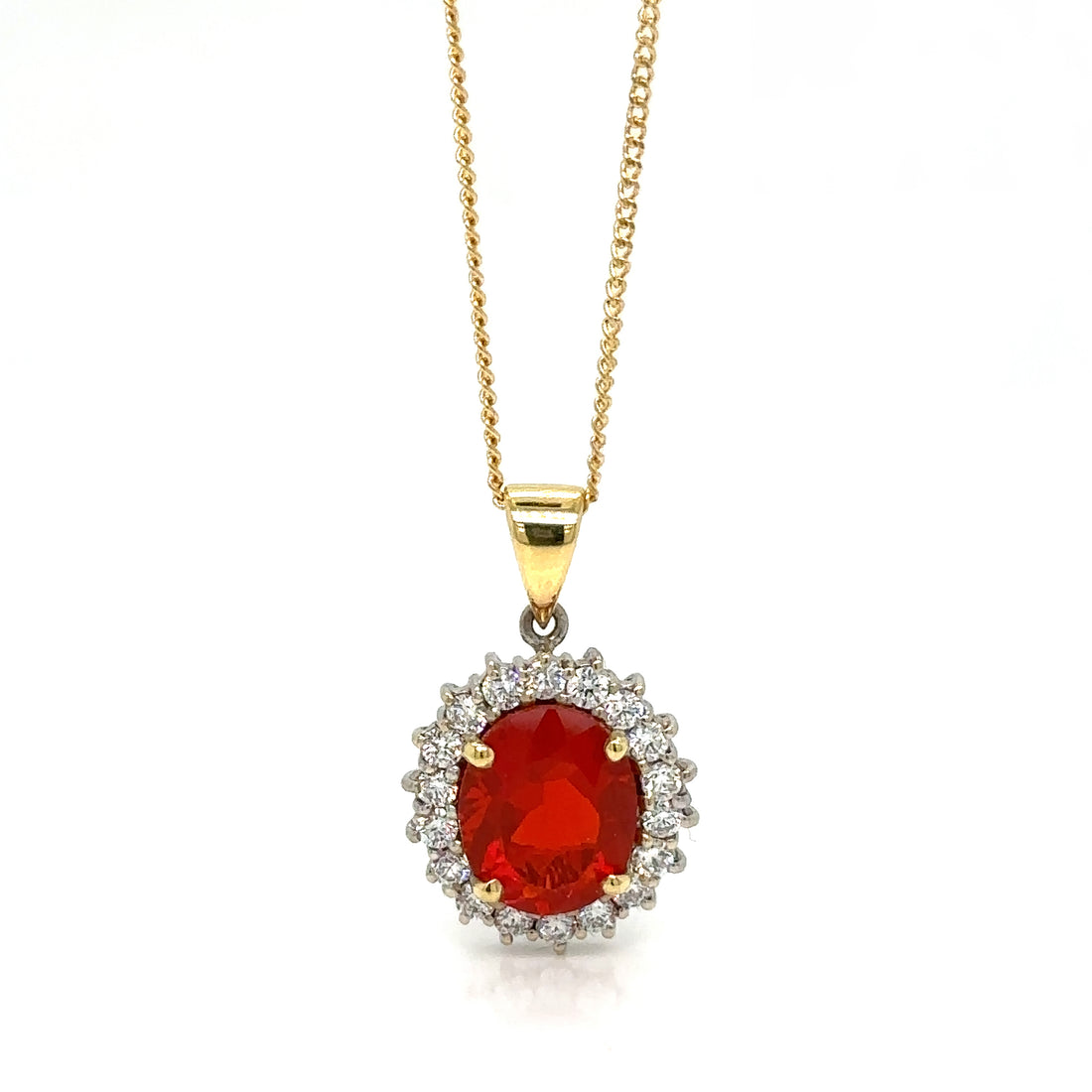 Fire Opal Necklace