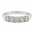 Preloved 1.00ct five-stone natural diamond ring – front view