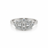 Preloved 1.10ct multi-cut diamond ring – front view